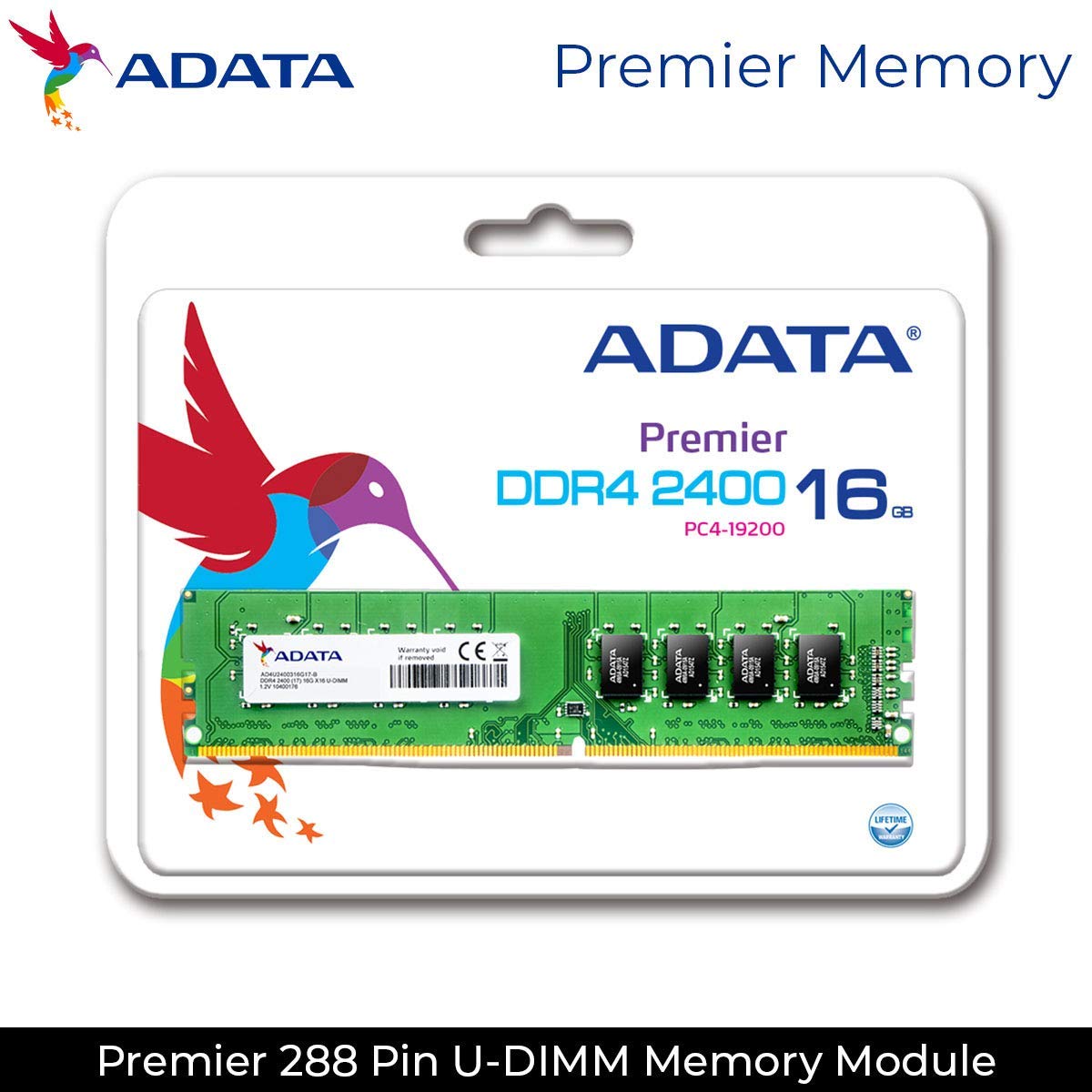 Memória Adata AD4U2400716G17-SGN 16GB 2400MHz DDR4 Desktop
